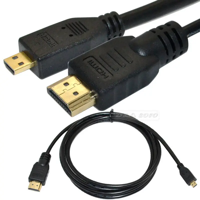 DANSPEED 3FT 6.5Ft 1 M/2 M EVO 4G Премиум папа-папа M/M Микро-HDMI ТВ кабель для подключения сотового телефона