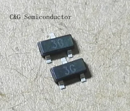 

100pcs BC857C SMD Triode Transistor 3G 0.1A/45V SOT23