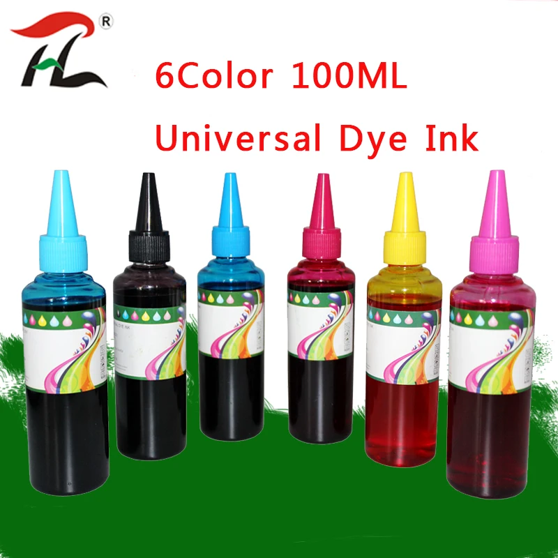 6Color 100ML Universal Dye font b Ink b font Compatible font b Refill b font font