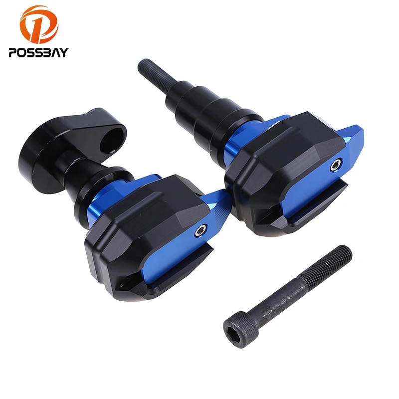 POSSBAY Aluminum Alloy Vintage Motorcycle Frame Sliders Motocicleta