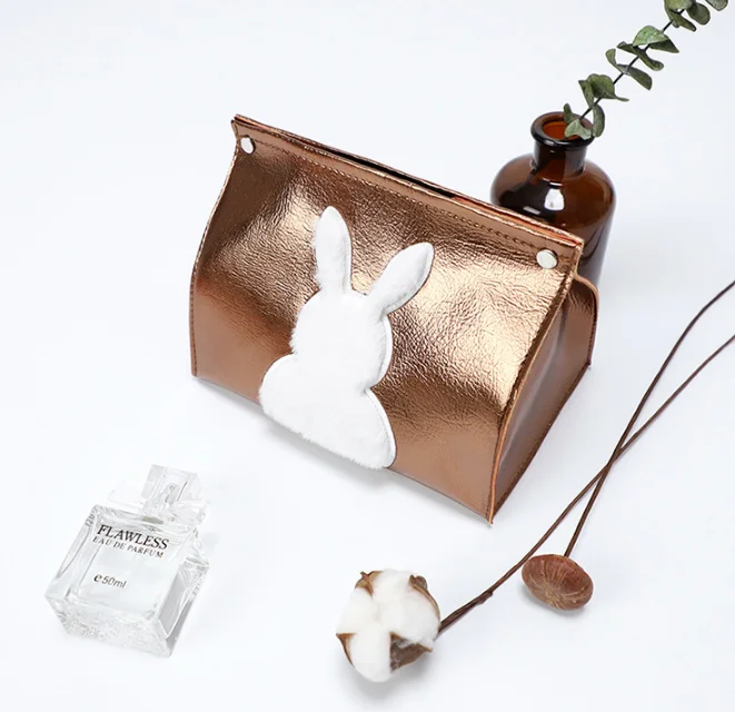 

Cute Rabbit Plush Doll Cloth Table Decoration Home Car Storage Tissue Boxes Nordic INS Style Paper Cover Bag Napkin HolderLFB153