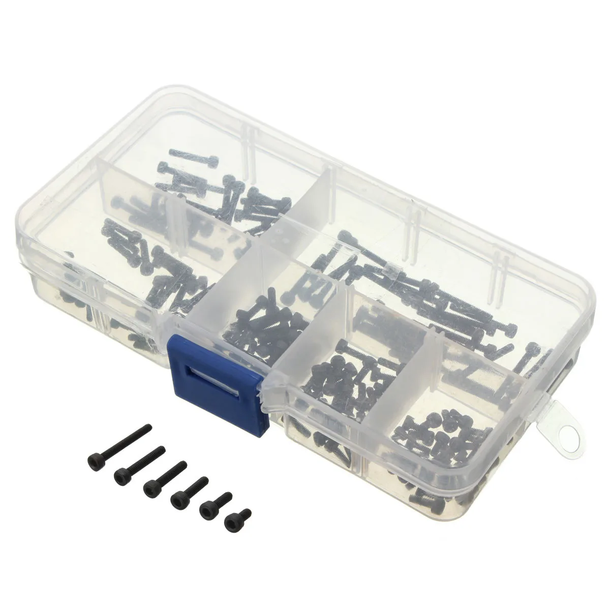 

SULEVE New 180pcs/set M2CH2 M2 4-16mm Carbon Steel Allen Bolt Head Hexagon Hex Socket Cap Screw Metric Assortment Kit