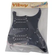 Yibuy черный загруженный накладку HSH для Humbuckers гитары