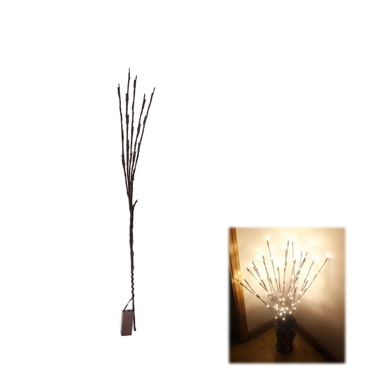 5 м 20 светодиодный светильник на батарейках Сказочный s украшение Willow Twig лампа для