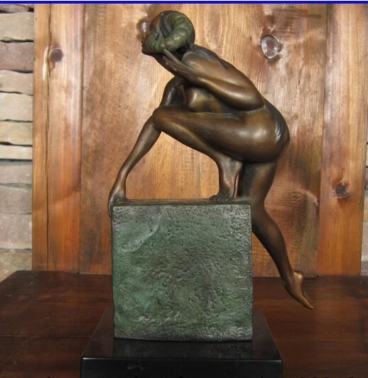 

Abstract Art China Bronze Copper Marble Home Decoration Sculpture Aries Statue