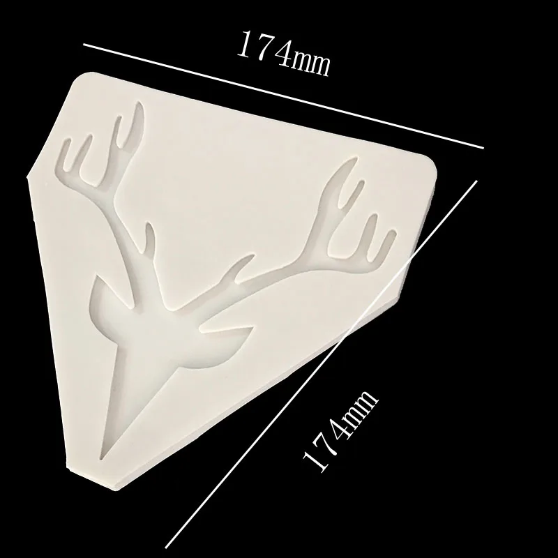 Minsunbak рога оленя Форма силикона помадка Плесень Рождество серии торт отделочных работ Шоколадные конфеты выпечка плесень