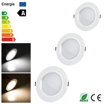 

Dimmable LED Ceiling Light 3W 5W 7W 9W 12W Warm White Cold White Recessed LED Lamp Spot Light AC220V AC110V