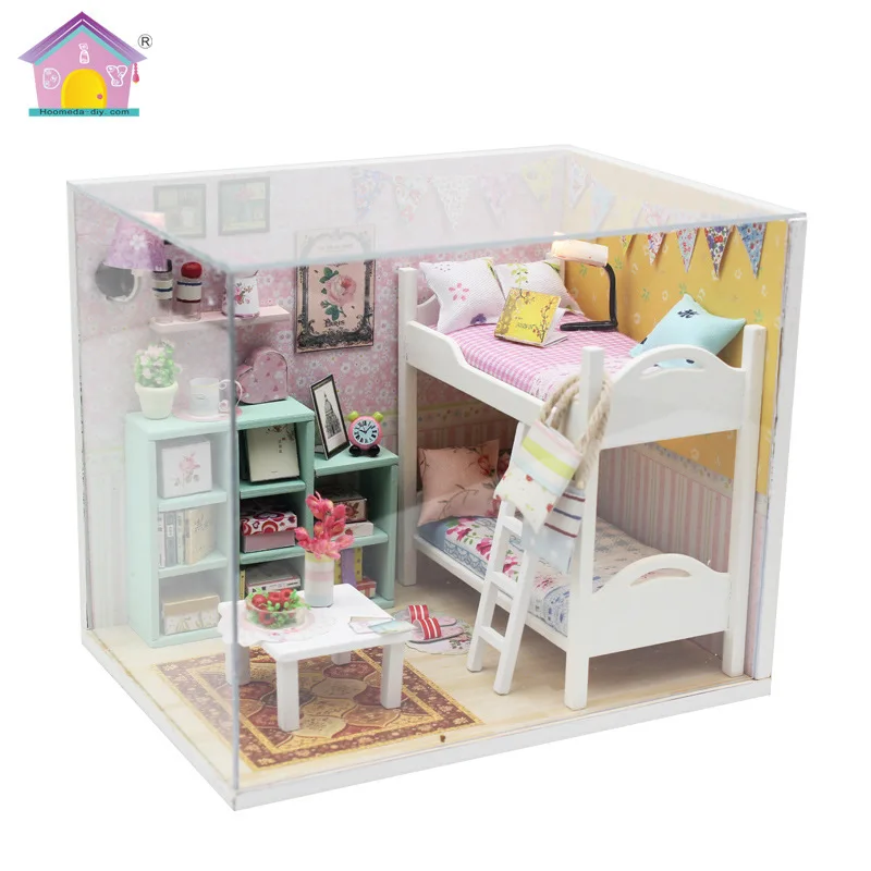 

Diy Dollhouse Miniatures Lovely Wooden Casa Building Model Handmade-assembly Miniaturas House Furniture Puzzle Toys for Children