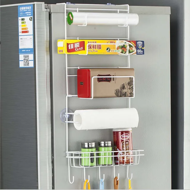 Best Price 6-Tier Multi-Purpose Metal Kitchen Cabinet Refrigerator Side Rack Door Metal Storage Rack Shelves Organizer Gift New