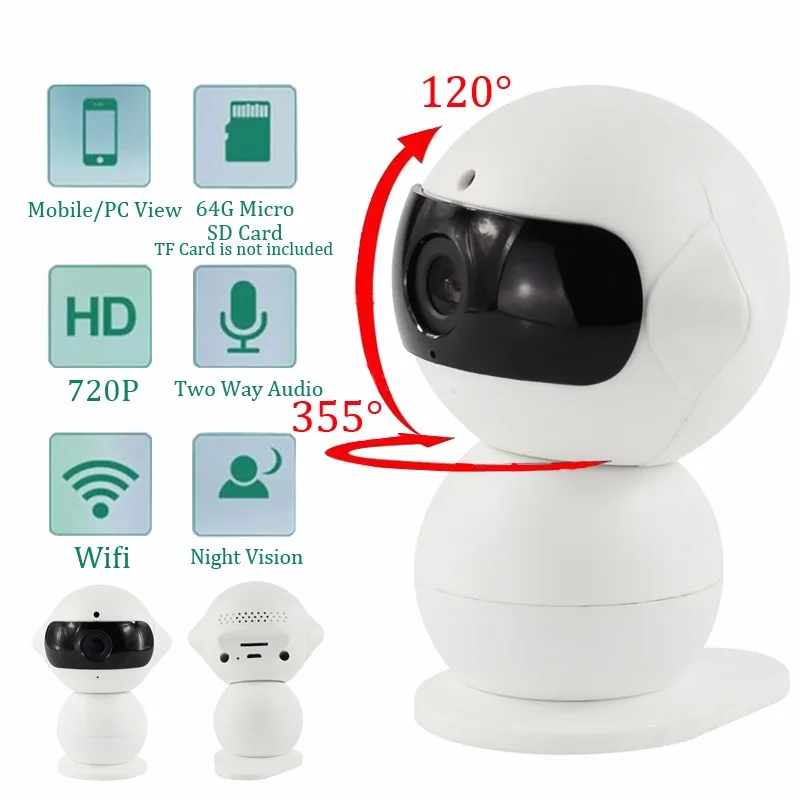 

720P baba electronics com camera doppler 1.3M pixels ip camera IR Night vision Intercom 360 Rotation wifi detector fetal doppler