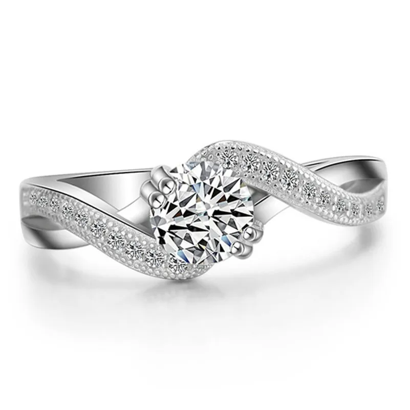 Роскошные ювелирные украшения из серебра S925 пробы, свадебные кольца для женщин, обручальное уникальное кольцо, Прямая поставка, Anelli Donna