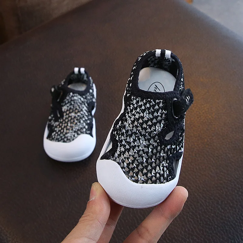 Summer Infant Toddler Shoes Non-Slip Soft Bottom Casual Baby Shoes Mesh Breathable Kids Anti-collision Toddler Sneaker EUR 15-25