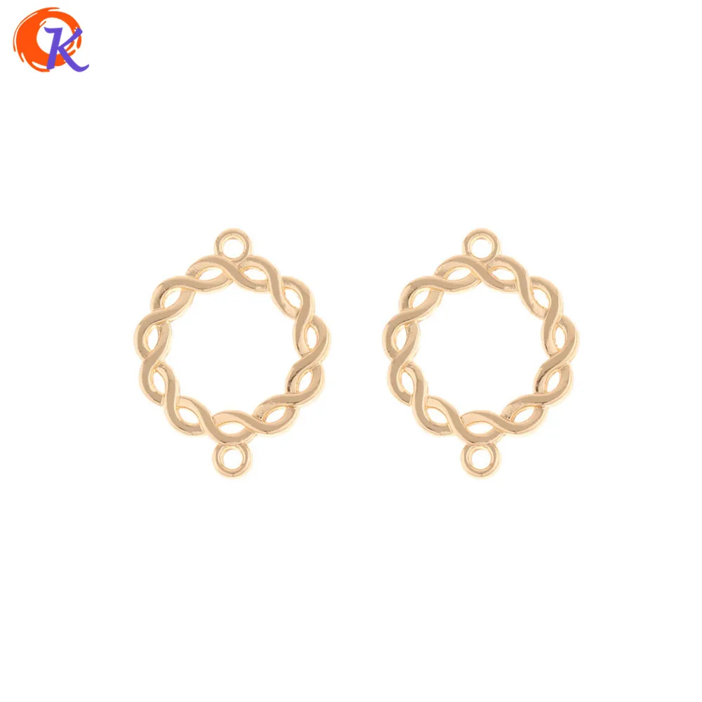 

Cordial Design 100Pcs 21*27MM Jewelry Accessories/Earring Connectors/Irregular Ring Shape/DIY Parts/Hand Made/Earring Findings