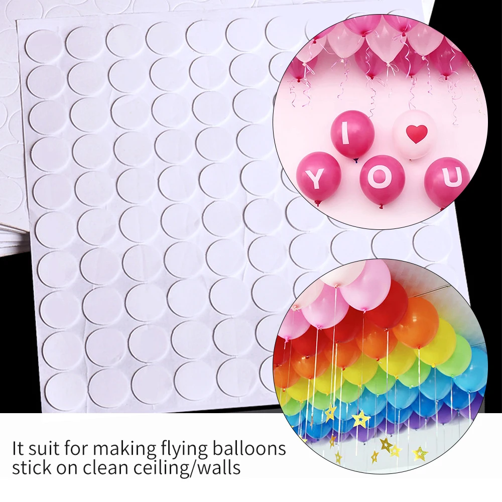 

1PC 100 Points Balloon Attachment Glue Dot Attach Balloons To Ceiling Or Wall Birthday Party Wedding Supplies Balloon Decor