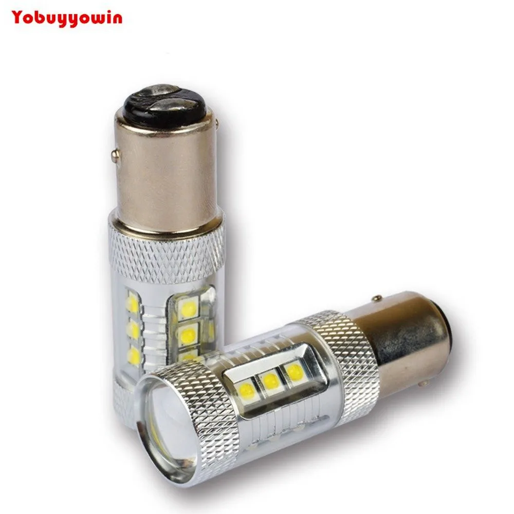 2X bombillas 80 W cree chips LED BAY15D 1157 rojo luz freno calidad recomendado