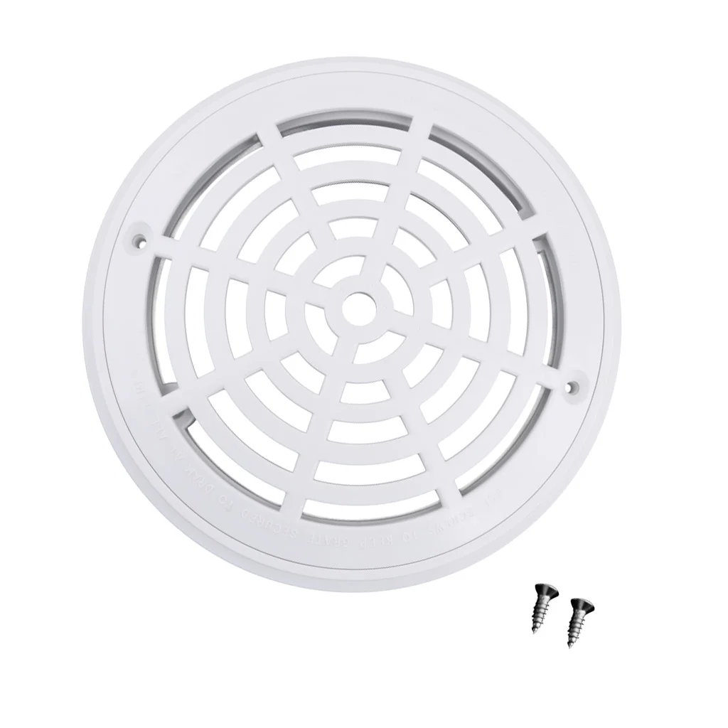 3 Pack 8inch Durable Dual Replacement Cover Main Bottom Drain for Swimming Pool In Ground & Above Ground Accessory with Screws