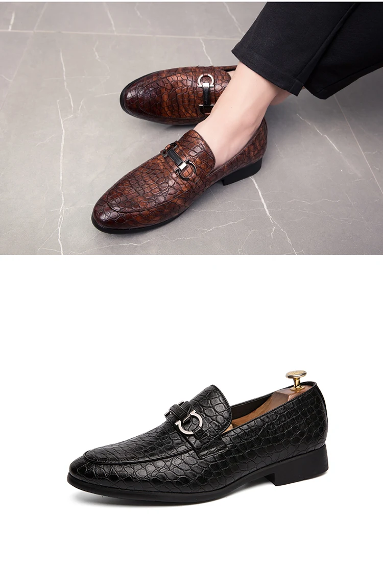 Большие размеры; Мужские модельные кожаные туфли; роскошные мужские кожаные туфли в британском стиле для работы и свадьбы; повседневные мужские туфли-лодочки на плоской подошве
