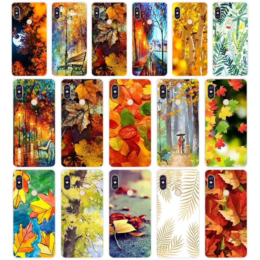 

11G Beautiful Autumn Soft TPU Silicone Cover Case for xiaomi redmi 5 plus note 5 pro mi 8