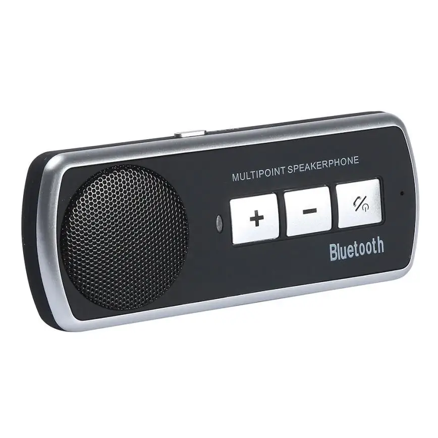 

100%NEW Bluetooth 4.0 FM USB Multipoint Speaker For Cell Phone Handsfree Car Kit Speakerphone Suppor caller number phones music