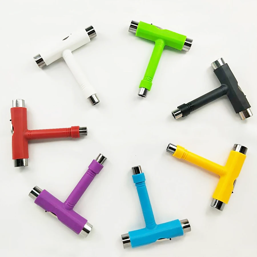 

Skateboard Repair Kit Multifunctional Portable Skateboard T Tool Accessory With T Type Allen Key And L Type Wrench Screwdriver