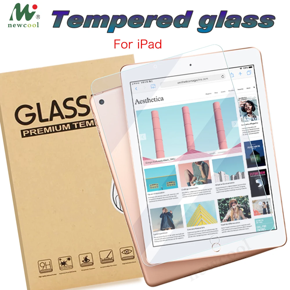 

Tempered Glass Screen Protector For iPad Pro 9.7 11 10.5 12.9 Air Air2 Mini 2 3 4 5 tablet film for New iPad 9.7 2017 2018 2019