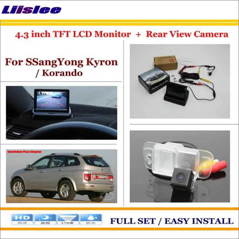 

In Car 4.3" Color LCD Monitor + Car Rear Back Up Camera = 2 in 1 Park Parking System - For SSangYong Kyron