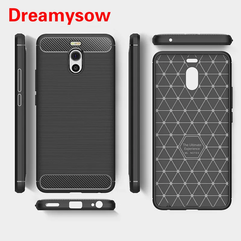 Роскошный супер тонкий чехол из ТПУ матовый углеродного волокна для Meizu M15 Plus M5S M6