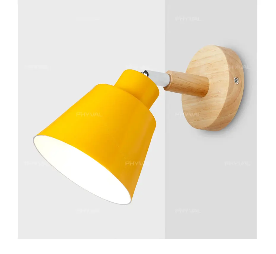 Luzes de Cabeceira Lâmpada de Parede Lâmpada de Parede de Madeira Parede de Luz Sconce para Cozinha do Restaurante Quarto de Madeira Moderna Nordic Macaroon Arandelas 13 Cheap Luminárias de parede