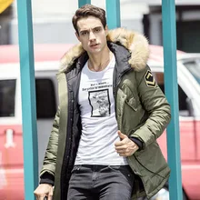 Мужская зимняя брендовая одежда Env st, Мужская Толстая парка с меховым капюшоном, длинная стильная теплая ветрозащитная Мужская куртка, модная Свободная верхняя одежда