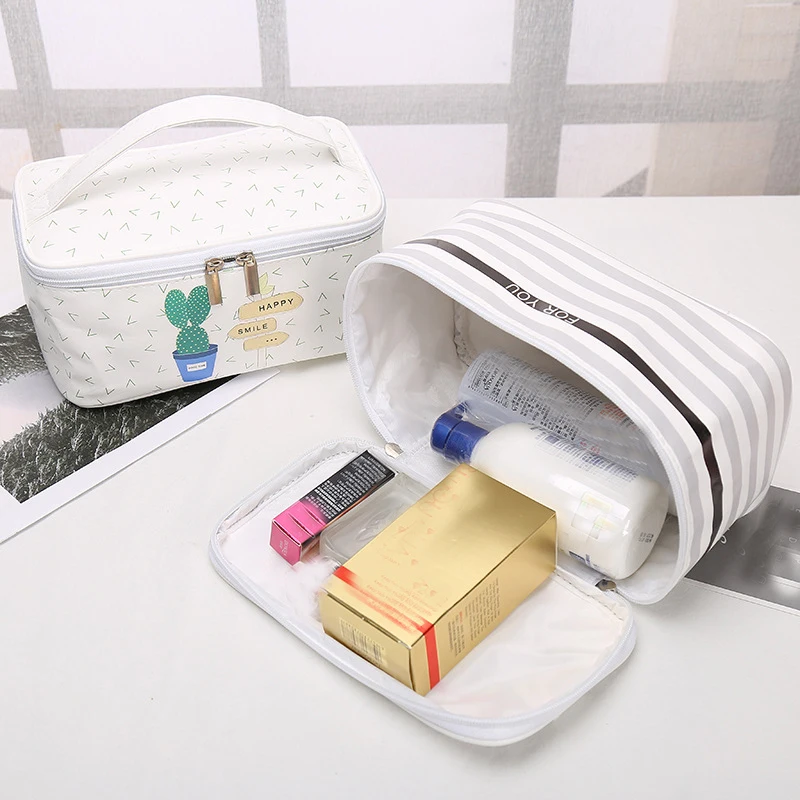 التجميل أكياس الصبار حقيبة مستحضرات تجميل النساء السفر المنظم التخزين المهنية فرشاة الضروريات حافظة للمكياج الجمال حقيبة مستحضرات تجميل