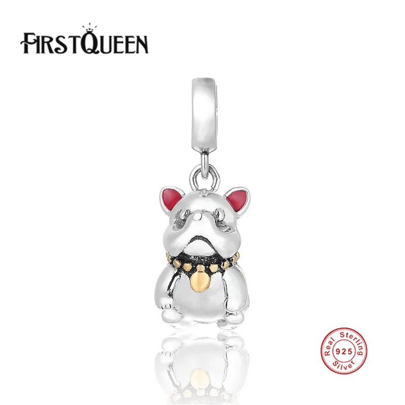 

FirstQueen Authentic 925 Sterling Silver Animal Dog Charm Bead Fit Original Charm Bracelet DIY Jewelry Making