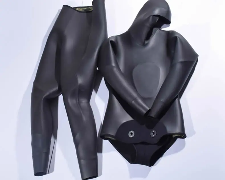 Hisea 3.5mm camuflagem wetsuits homem caça submarina