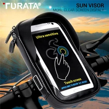 Turata 6 0 inch Waterproof Bike Bicycle Mobile font b Phone b font Holder Stand Motorcycle