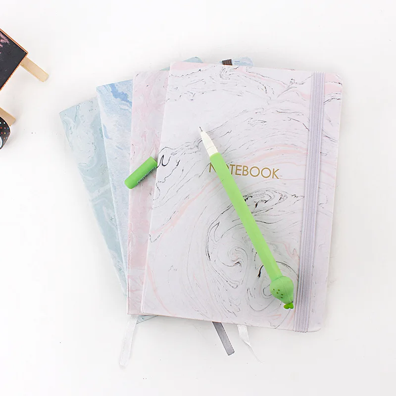 

JOUDOO 4pcs/lot Marble Hard Cover Notebook A5 96 Sheets Office Supplies School Stationery