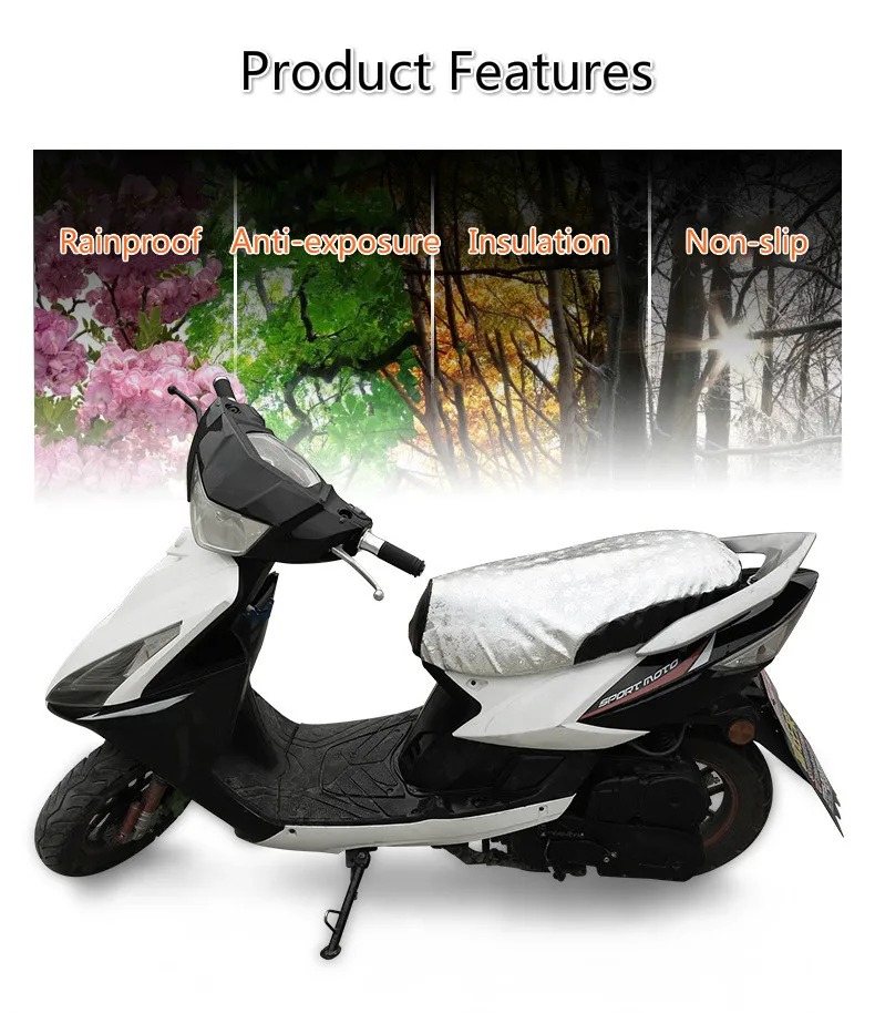 Peças da Motocicleta Capa de Almofada 3d à Prova Universal E-bike Scooter Respirável Leve Dlightpeso Água Isolamento Solar Confortável Moto 11 Peças da motocicleta universal e-bike scooter respirável