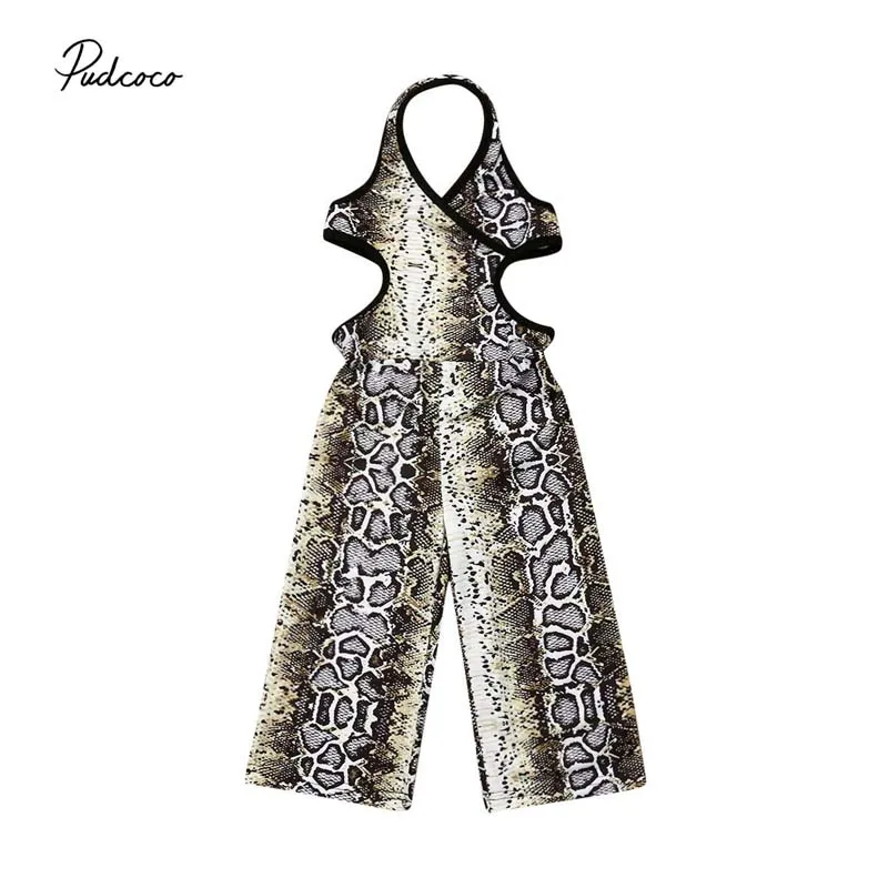 

2019 Brand Toddler Newborn Baby Girl Snake Romper Summer New Fashion Halter Backless Jumpsuit Summer Kids Clothes Outfit