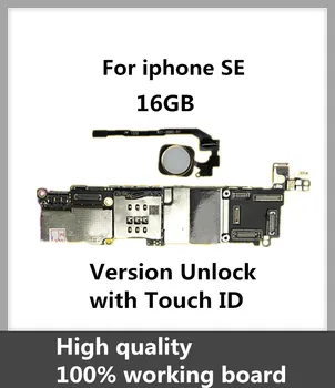 

New Arrival Motherboard For Original iPhone SE 16GB Unlocked Mainboard With Touch ID IOS System Logic Board 100% Good Working