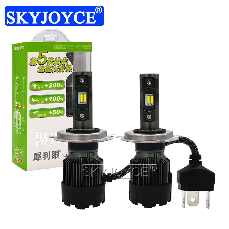 SKYJOYCE универсальная светодиодсветодиодный Автомобильная фара R6 H4 H1 H11 HB3 9005 HB4 9006 H7