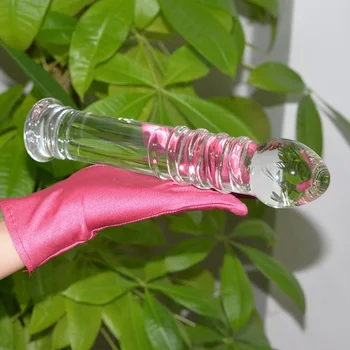 255*50mm Big Large Huge Unisex Glass Dildo Men Anal Crystal Penis Pyrex Dick G-spot Women Gay Lesbian Sex Toys Erotic Product 5