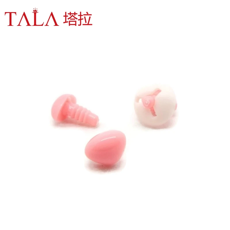 4.5mm/6mm/7mm/8mm/9mm/10mm/12mm/15mm/18mm Pink Safety Triangle Noses For Teddy Bear DIY Doll Accessories 2