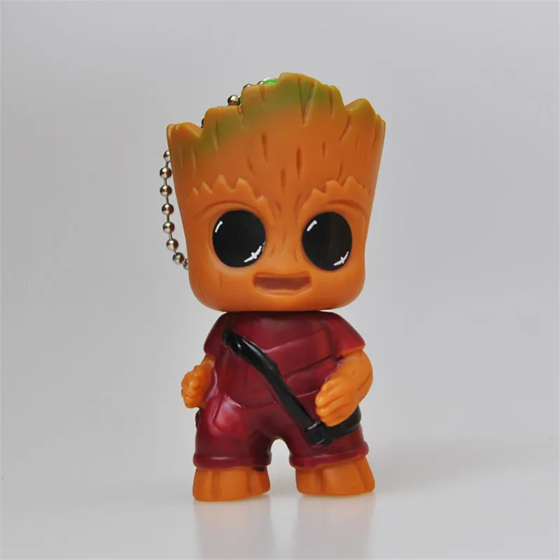 

The New lovely Galaxy Guard Groot Creative Key Chain Car Keychain Korean Version Package Pendant Key Ring for Women men Jewelry