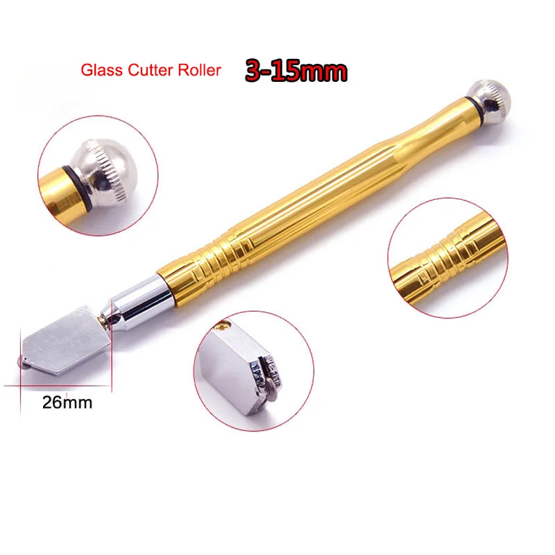 Glass Cutter Roller Tile Plan Thick Glass Push Knife Length 185mmm 3
