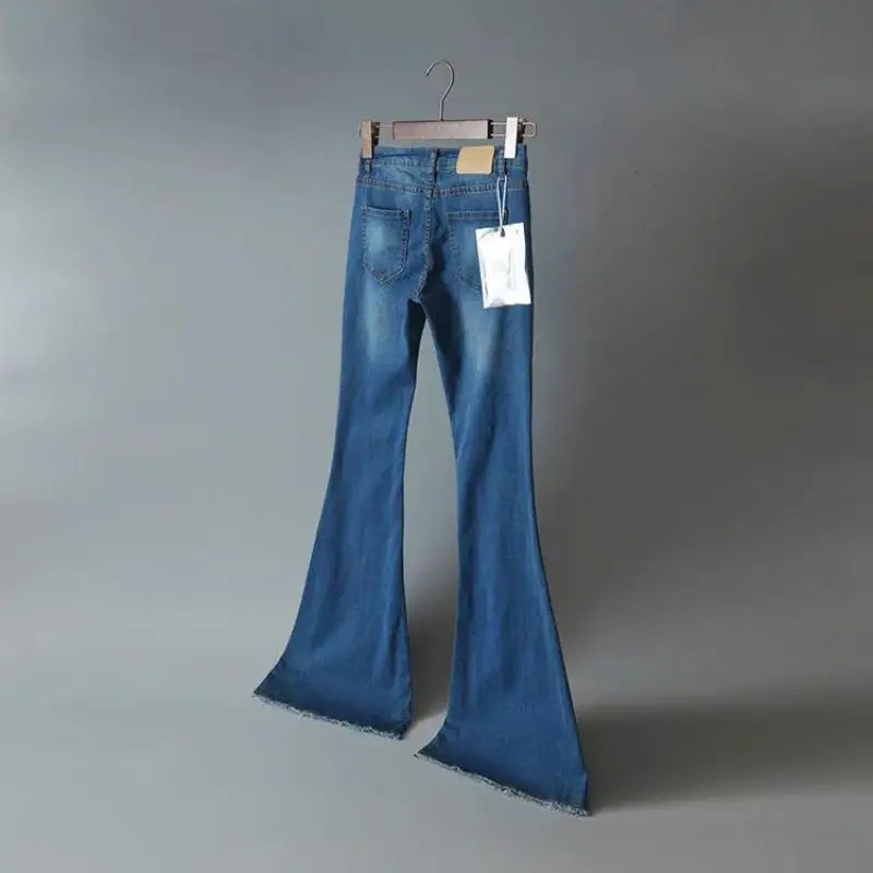 Джинсы женские мягкие с эффектом поношенности на весну 2020|flare jeans women|flare jeansskinny woman