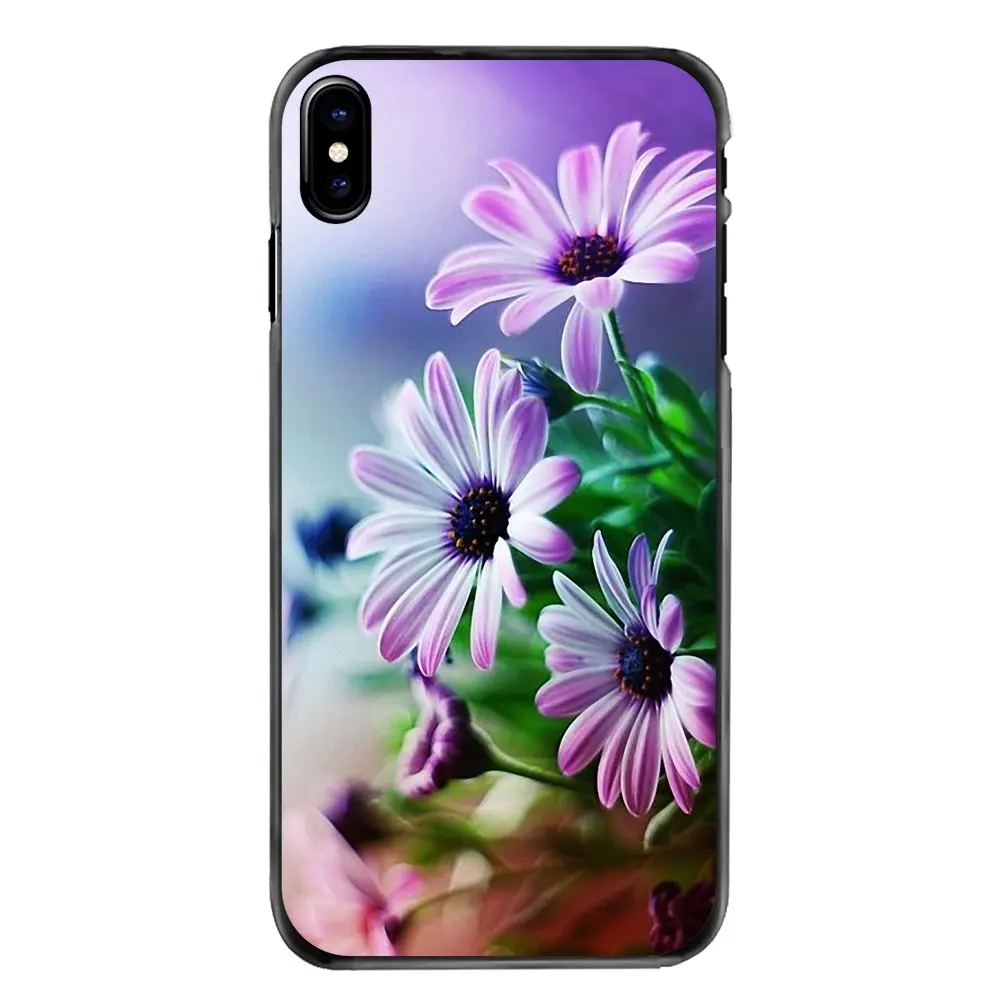 Purple Osteospermum Akila Mix Plastic Black Cover Case For LG G6 L90 V20 Nexus 5X 6P K10 Moto E E2 E3 G G2 G3 G4 G5 PLUS X2 Play |