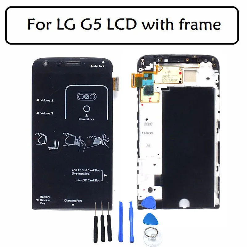 Prix pour Pour LG G5 H850 H840 Écran lcd avec Écran Tactile Digitizer Assemblée Avec Cadre + Outils remplacement Livraison Gratuite + N ° de suivi Prix pour Pour LG G5 H850 H840 Écran lcd avec Écran Tactile Digitizer Assemblée Avec Cadre + Outils remplacement Livraison Gratuite + N ° de suivi