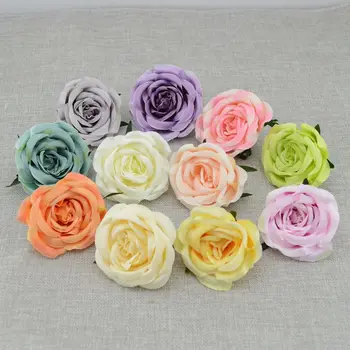 

Free shipping cheap 10pcs/lot Artificial flowers roses wedding flower decoration silk flower simulation flower Room Decoration