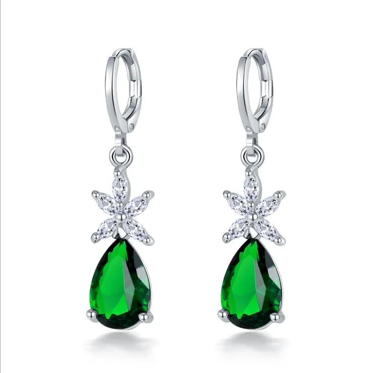 Новинка, распродажа, Европейская мода, ювелирное изделие, Кристалл из австрийского популярного циркония, серьги, новые модные серьги в форме капель