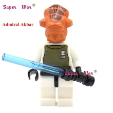 1 шт. супергерой marvel Мстители адмирал Акбар строительные блоки экшн наборы Модель Кирпичи игрушки для детей