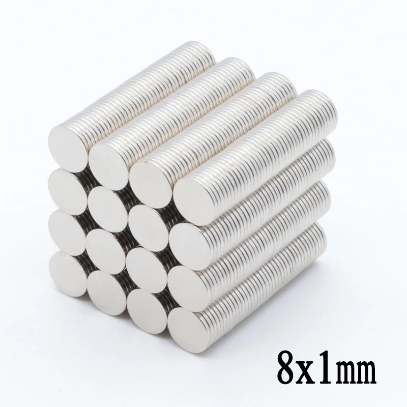 

500pcs 8x1mm Mini Super Strong Powerful Magnets Rare Earth Small Neodymium Magnet N35 8 x 1mm