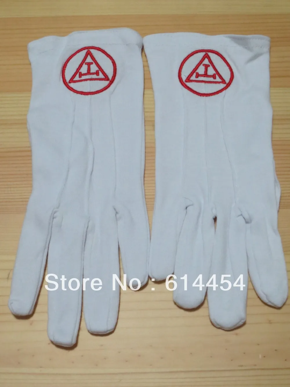 

Masonic Gloves Mason Freedom Customized Made Embroidery N4